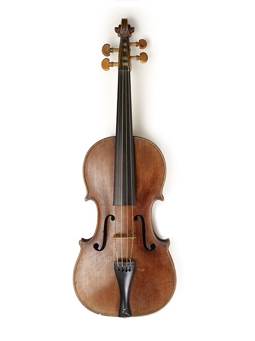 Jeremy Bentham's violin, c1969. Museum of London.