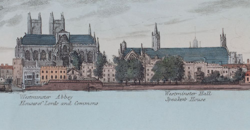 Westminster, just five years prior to the Commons and Lords being destroyed by fire. 